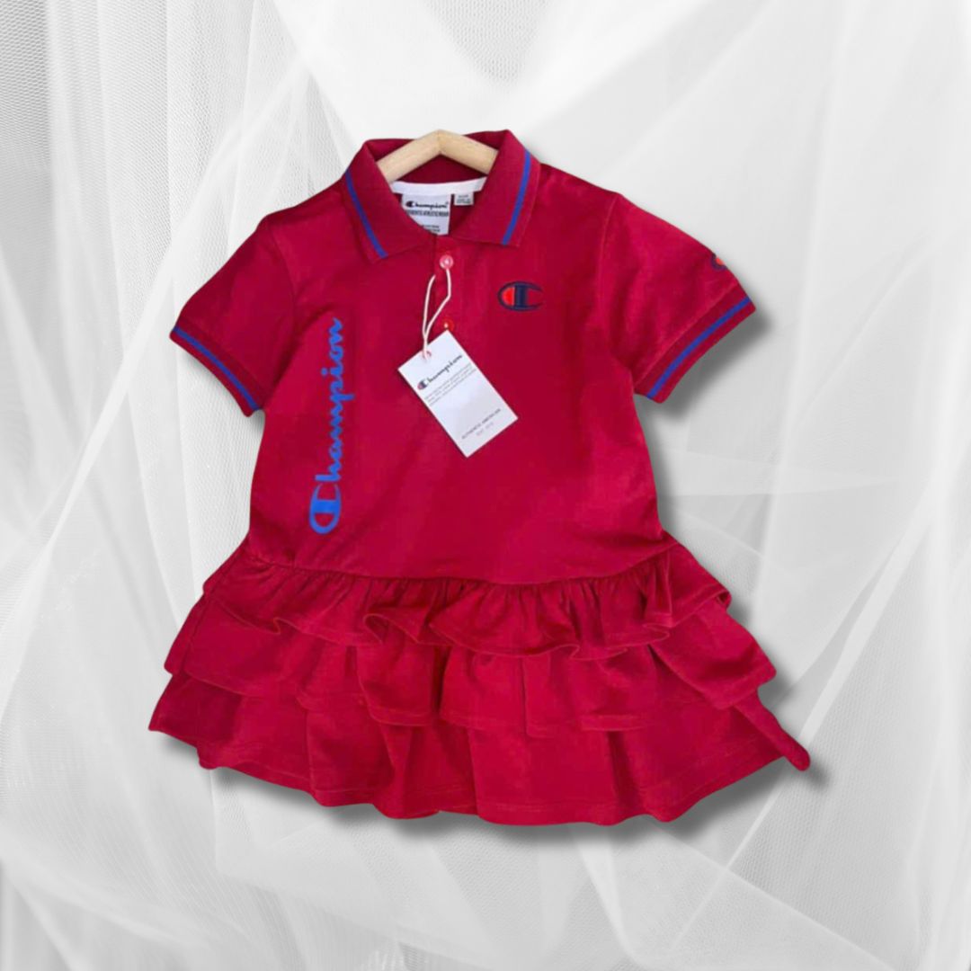 Champion Red collared dress