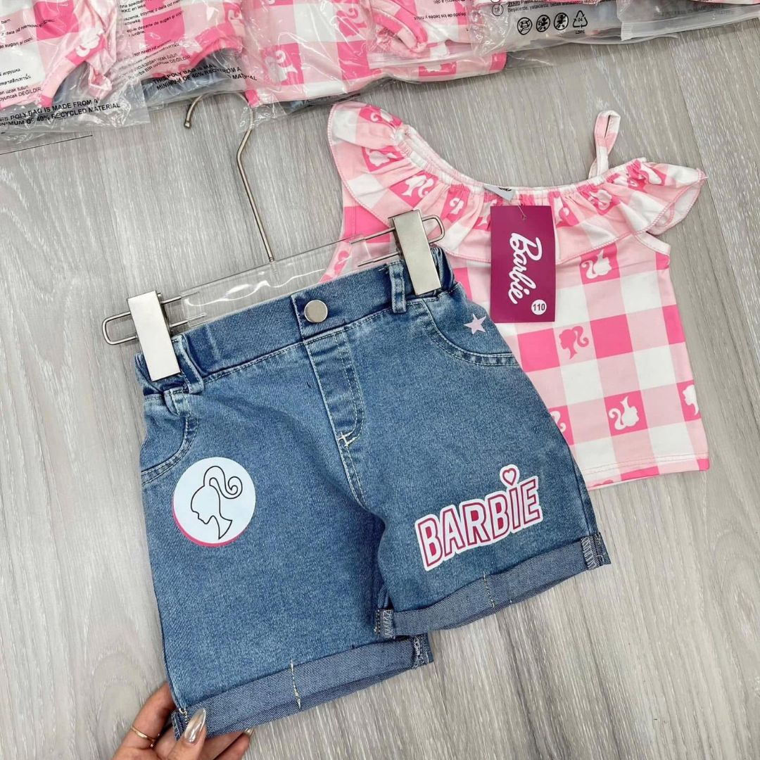 Barbie Checkered denim set
