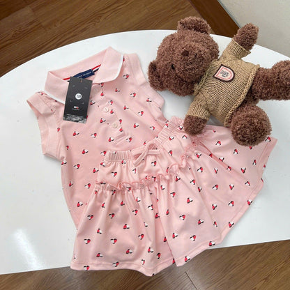 Tommy Heart Skort Set